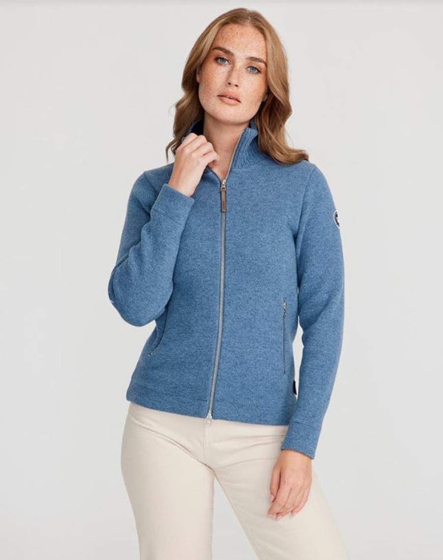 Dames Kleding Holebrook | Holebrook Claire Fullzip Wp Fade Blue