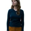 Dames Kleding William Lockie | William Lockie Carmen V-Hals Groen