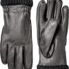 Accessoires Hestra | Hestra Deerskin Primaloft Rib Handschoenen Zwart