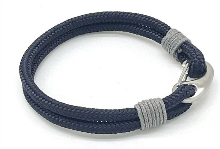 Maritieme Lifestyle Glunt | Glunt Armband Navy Grey