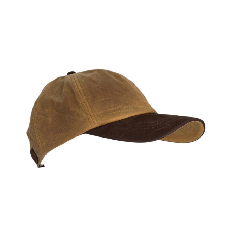 Accessoires Walker & Hawkes | Stallington Wax Cap Leren Klep Beige