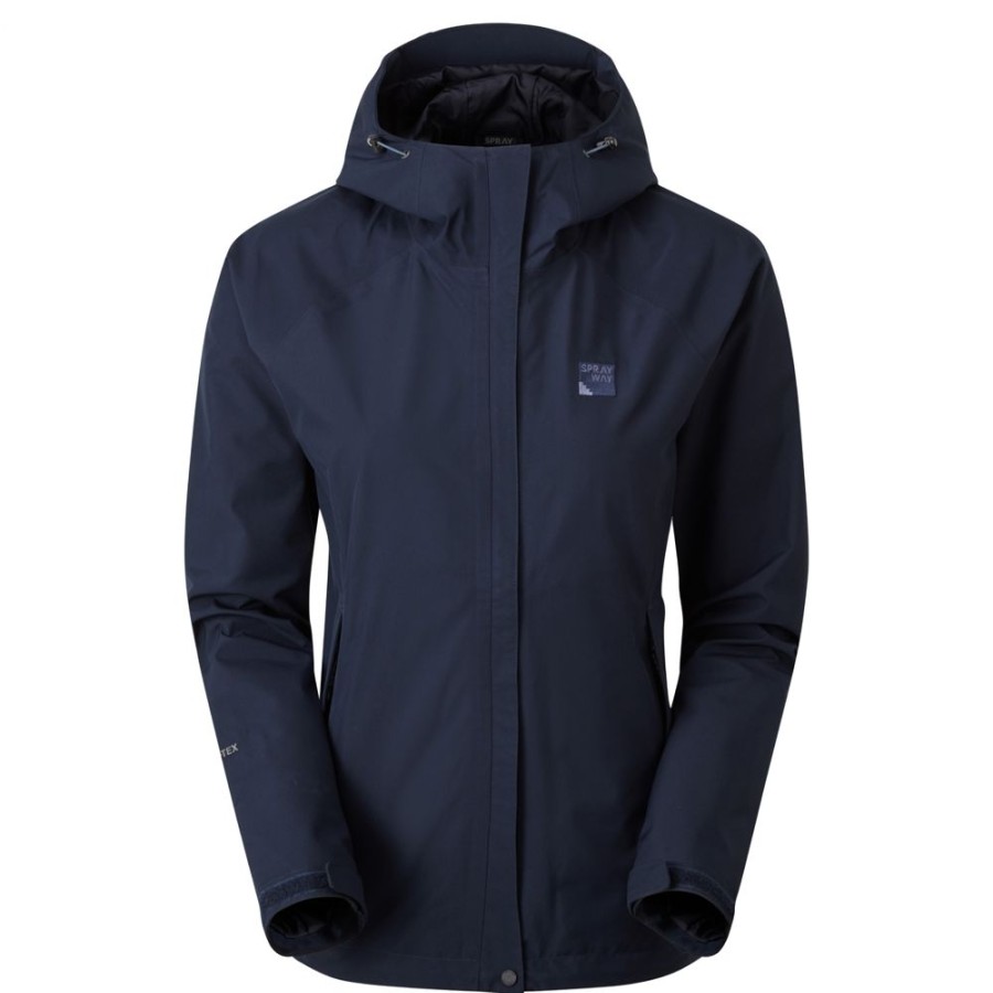 Dames Kleding Spray Way | Spray Way Fionn Gtx Jas Navy