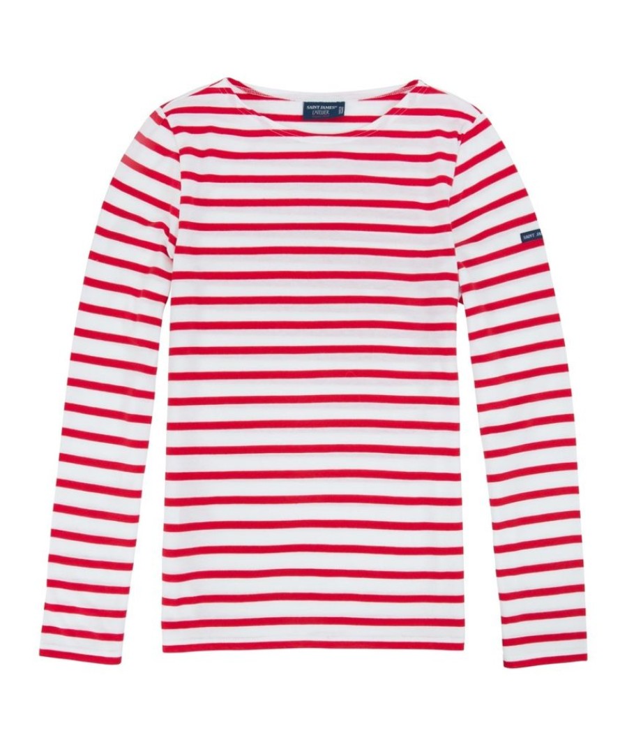 Dames Kleding Saint James | Saint James Minquidame Wit/Rood