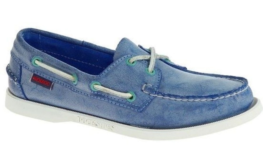 Bootschoenen & Laarzen Sebago | Sebago Docksides Blue Waxed Suede