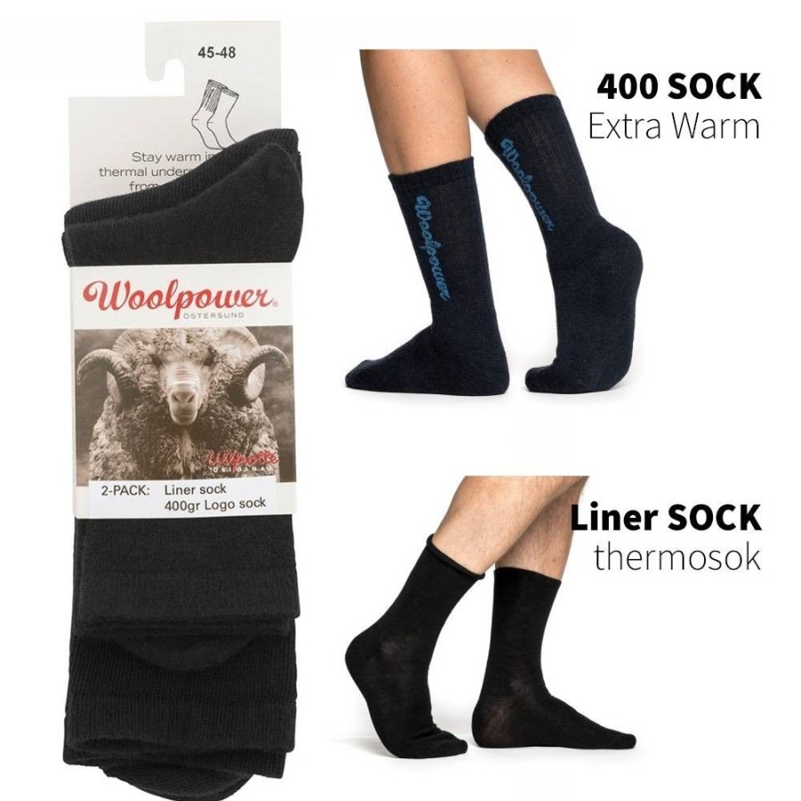 Accessoires Woolpower | Woolpower 2-Pack Wintersokken En Thermosokken