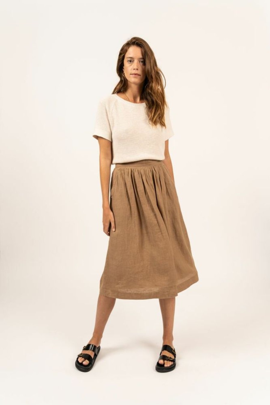 Dames Kleding Saint James | Saint James Ludivine Linnen Rok