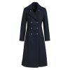 Dames Kleding Dalmard Marine | Dalmard Marine Carnac Lange Peacoat