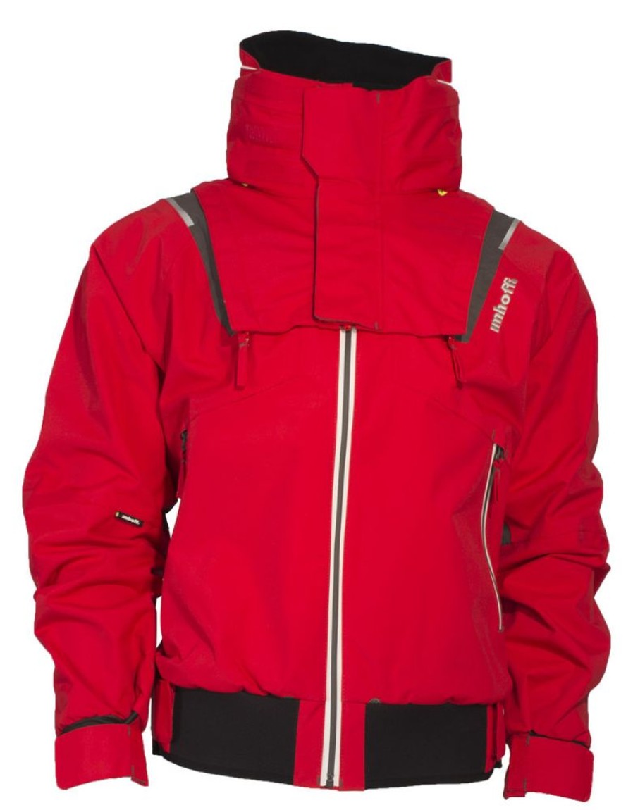 Zeilkleding Imhoff | Imhoff Zip Top Jack Vpr-15 Rood/Antra