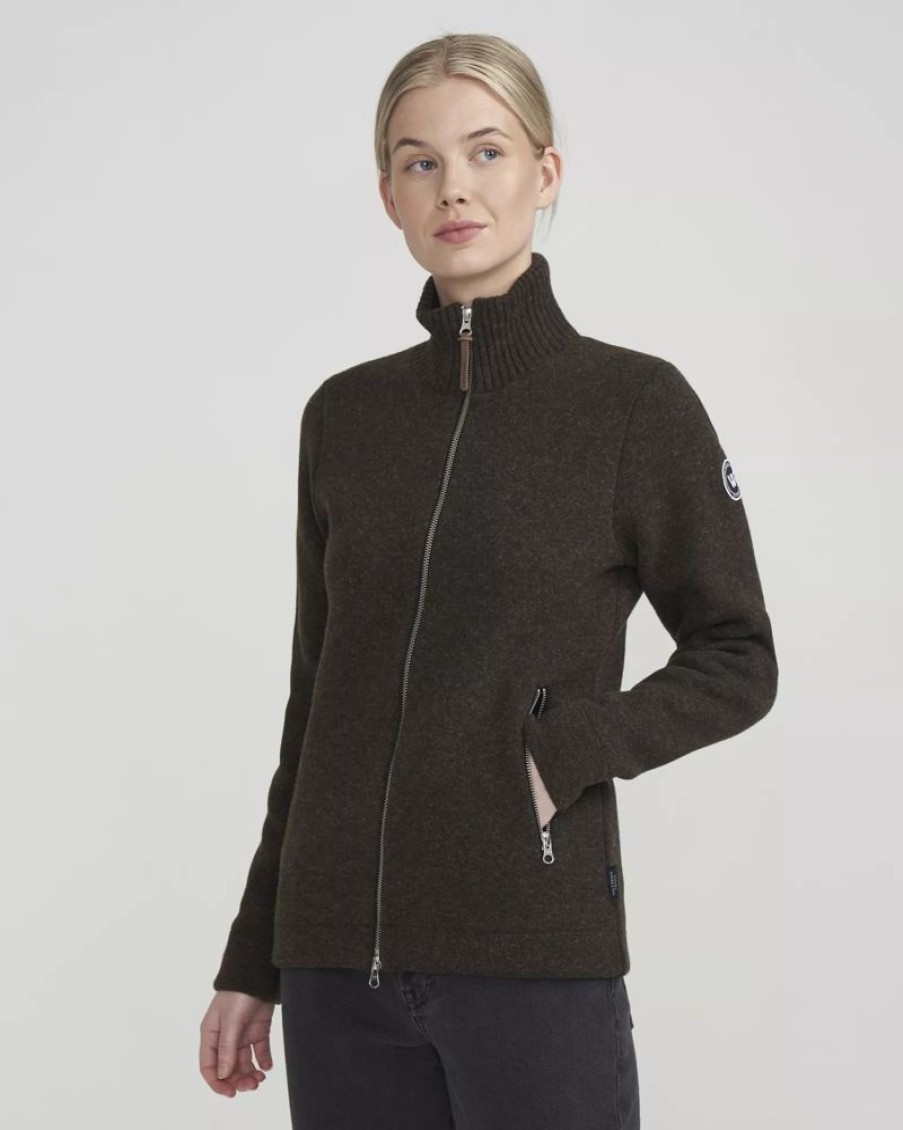 Dames Kleding Holebrook | Holebrook Claire Fullzip Wp Donkerbruin