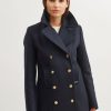 Dames Kleding Saint James | Saint James Voilure Dames Peacoat