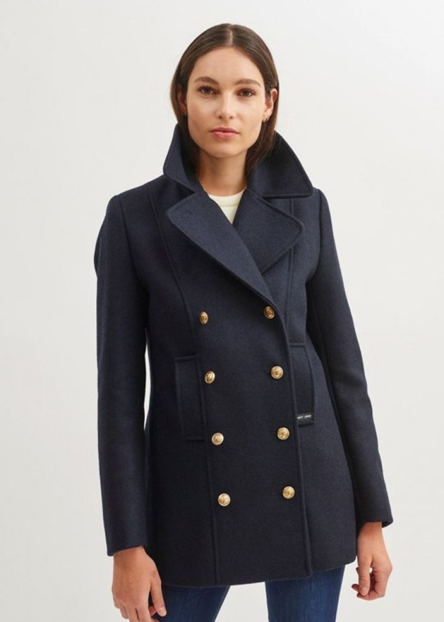 Dames Kleding Saint James | Saint James Voilure Dames Peacoat