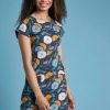 Dames Kleding Weird Fish | Weird Fish Jurk Dark Navy